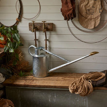 Load image into Gallery viewer, Haws ‘The Warley Fall’ Long Reach Watering Can 9L HDG – Raw Galvanised