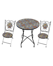Load image into Gallery viewer, Mosaic Table & 2 Chairs