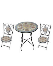 Load image into Gallery viewer, Mosaic Table & 2 Chairs