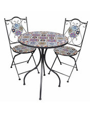Load image into Gallery viewer, Mosaic Table & 2 Chairs