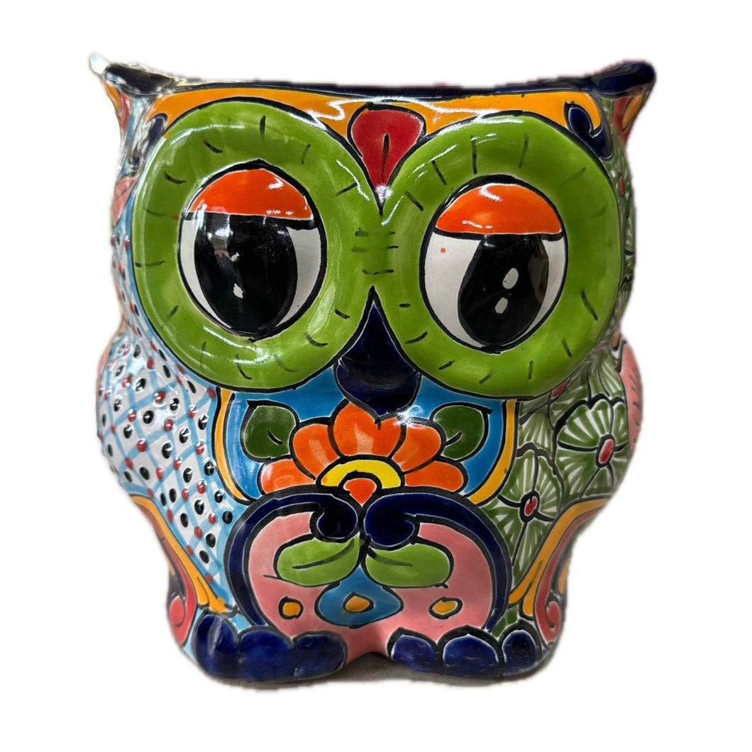 Talavera Owl Planter