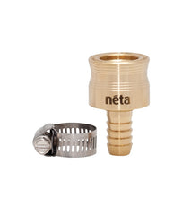 Load image into Gallery viewer, Neta 12mm Brass Barb &amp; Clamp Hose Connector

