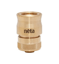 Load image into Gallery viewer, Neta 12mm Brass EZ Hose Connector with Stop
