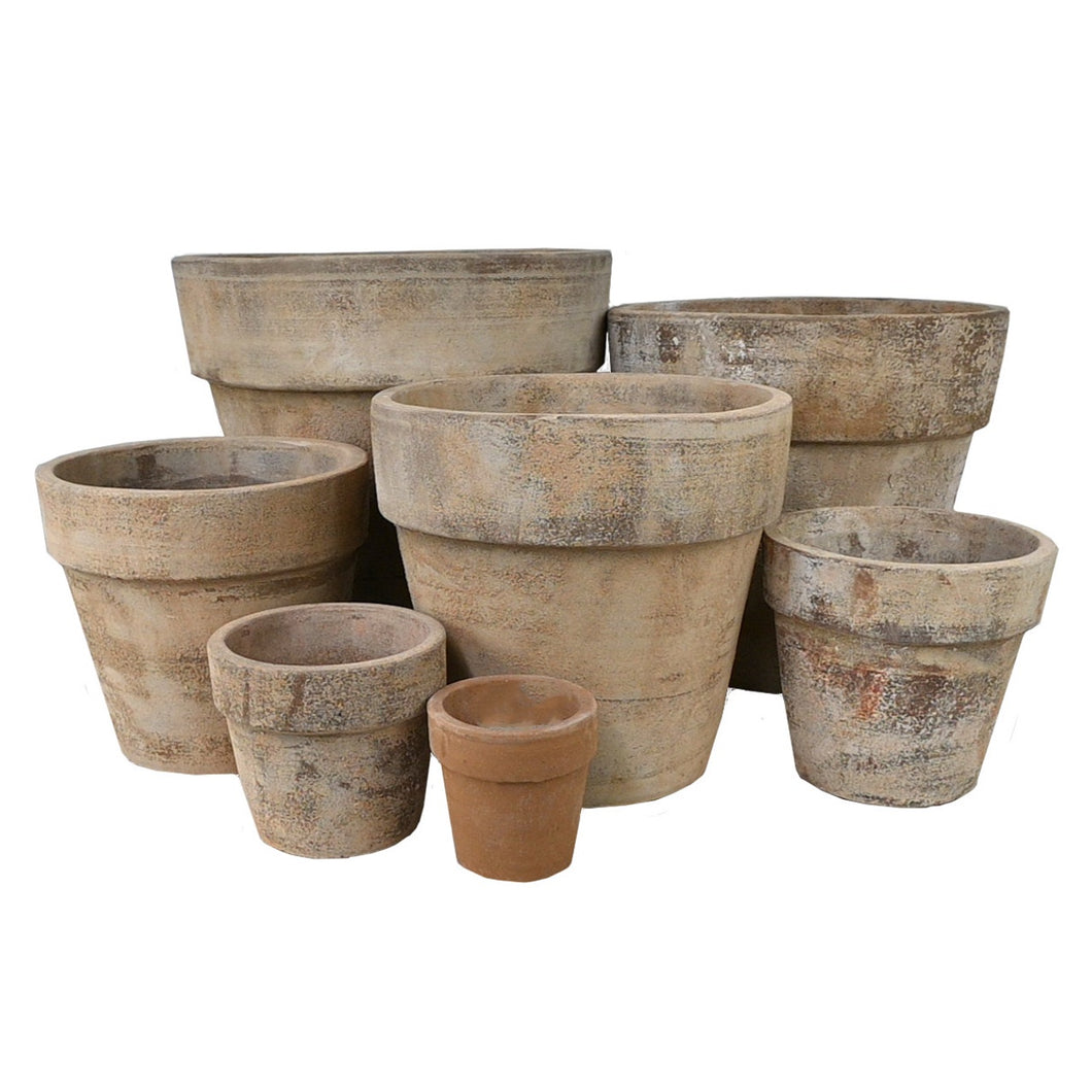 Antique Terracotta Traditional Planter - Basalt