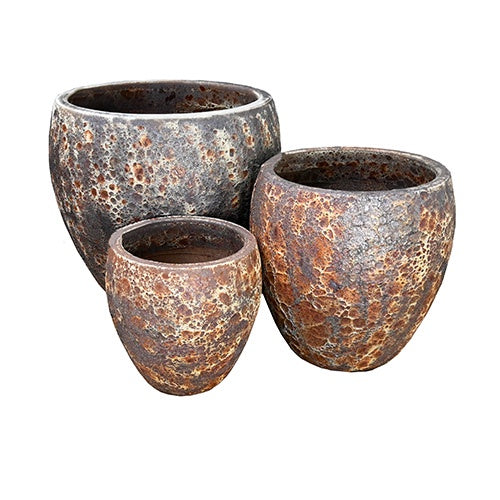 Seafoam Bellagio Planter - Copper