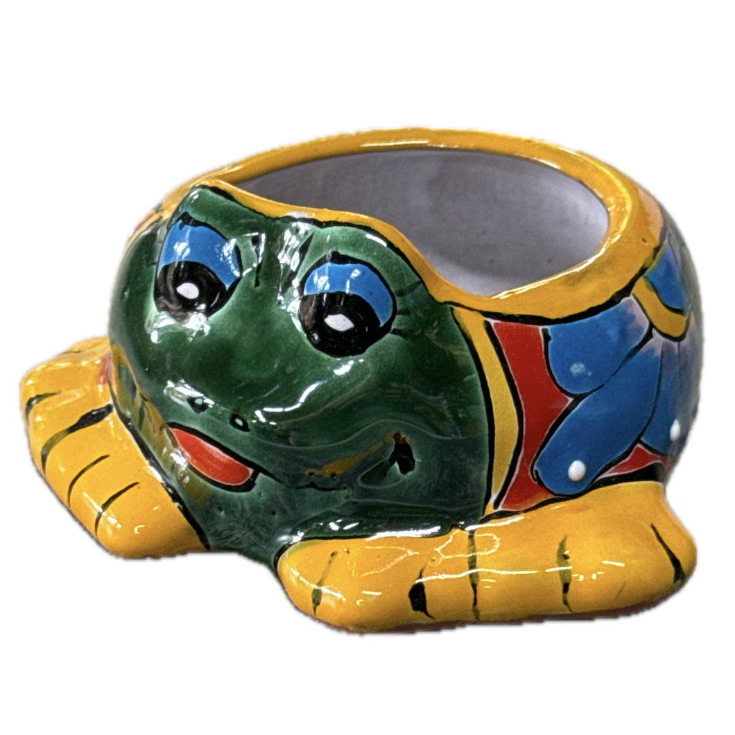 Talavera Frog Little Pot