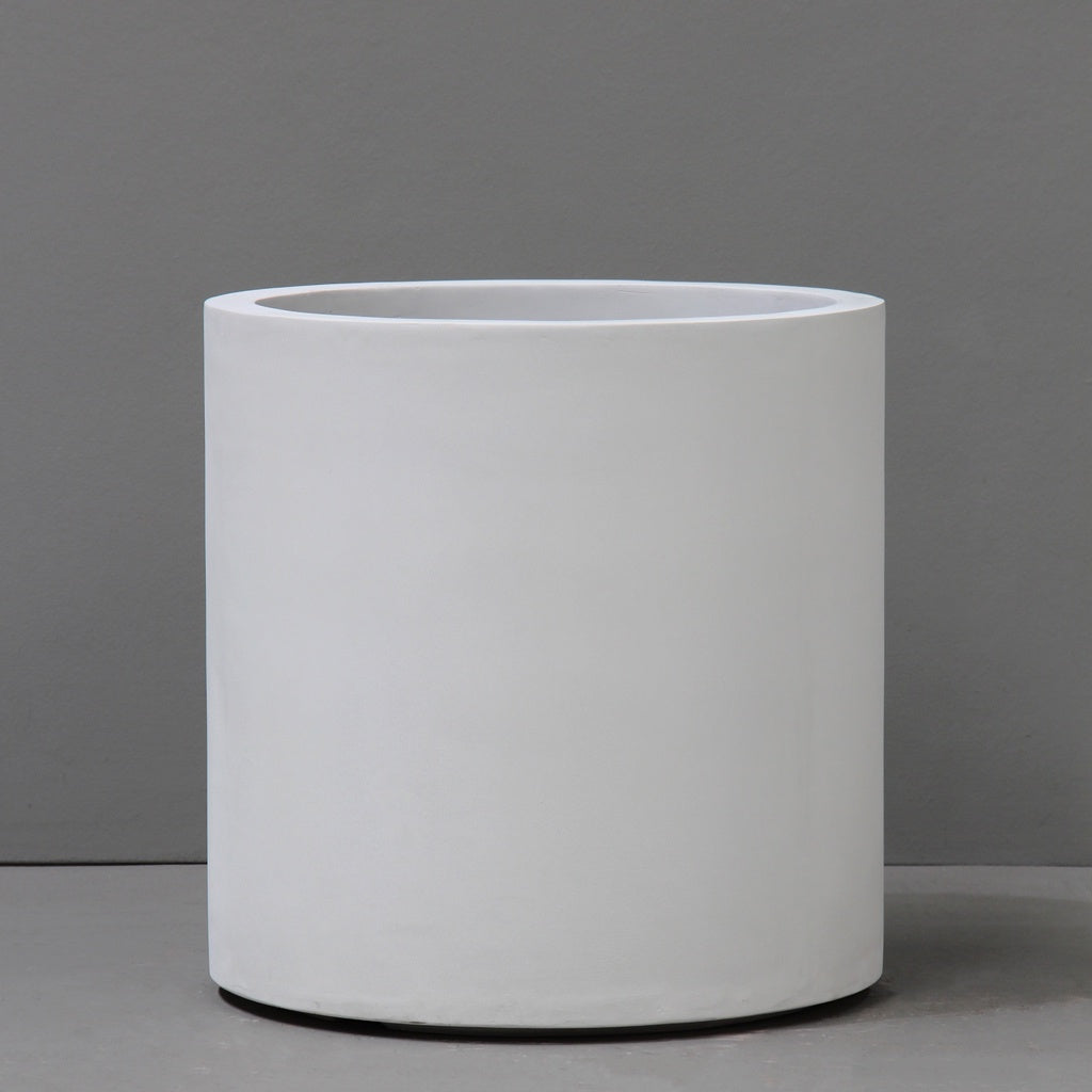 Urbis White Slim Cylinder Pot