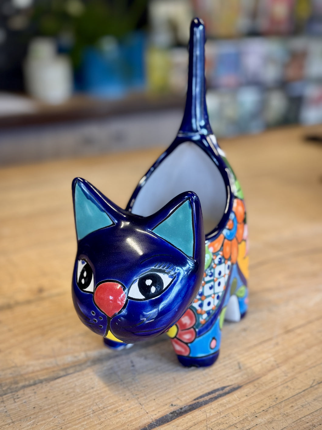 Talavera Cat Pot