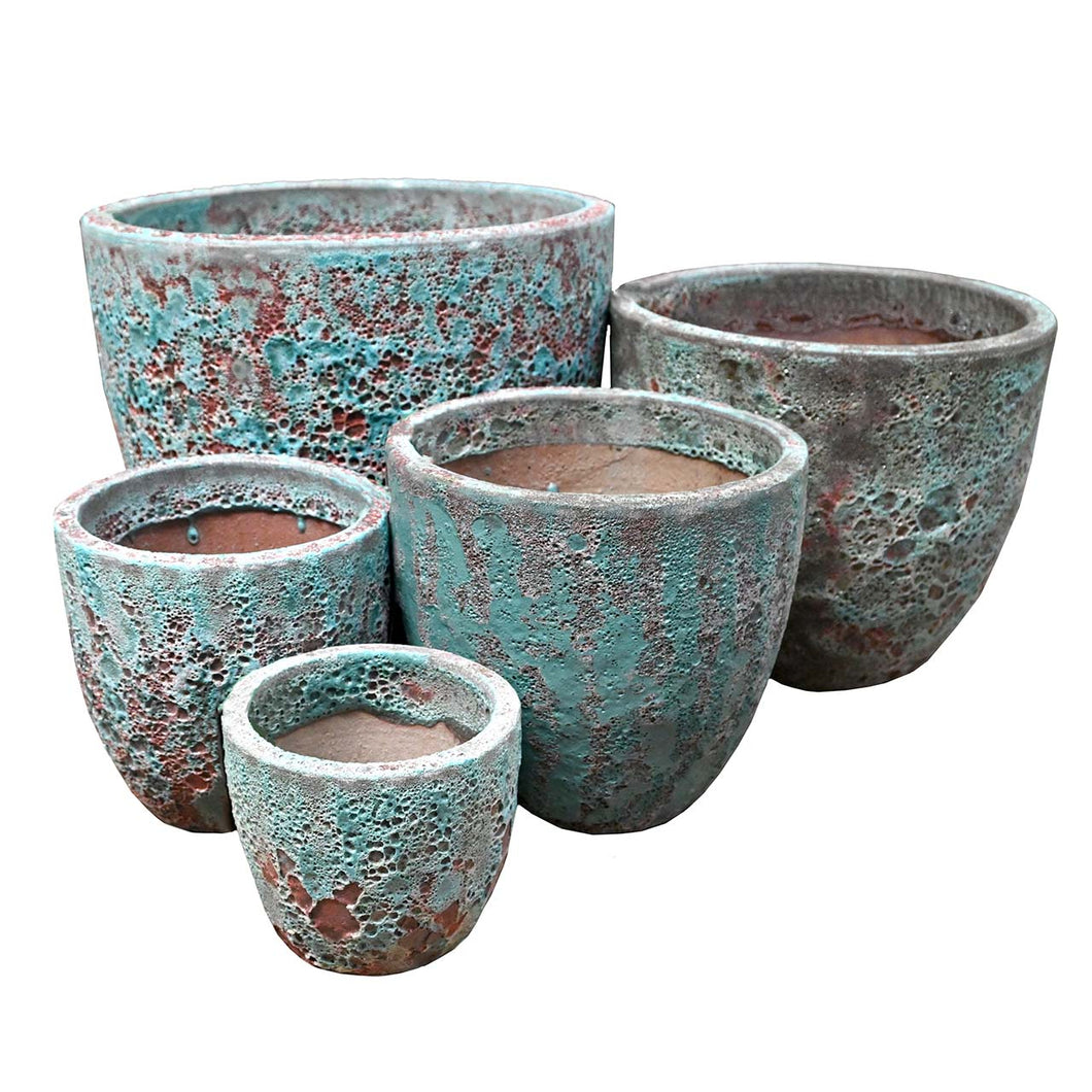 Seafoam Bronte Planter - Aqua