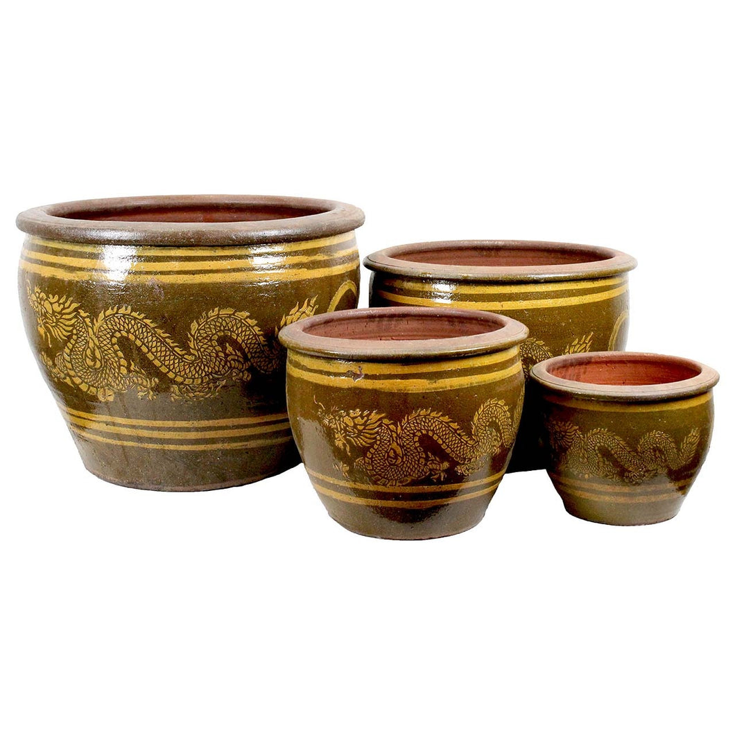 Dragon Planter - Brown