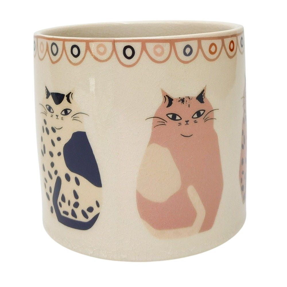 Cat Planter Grey