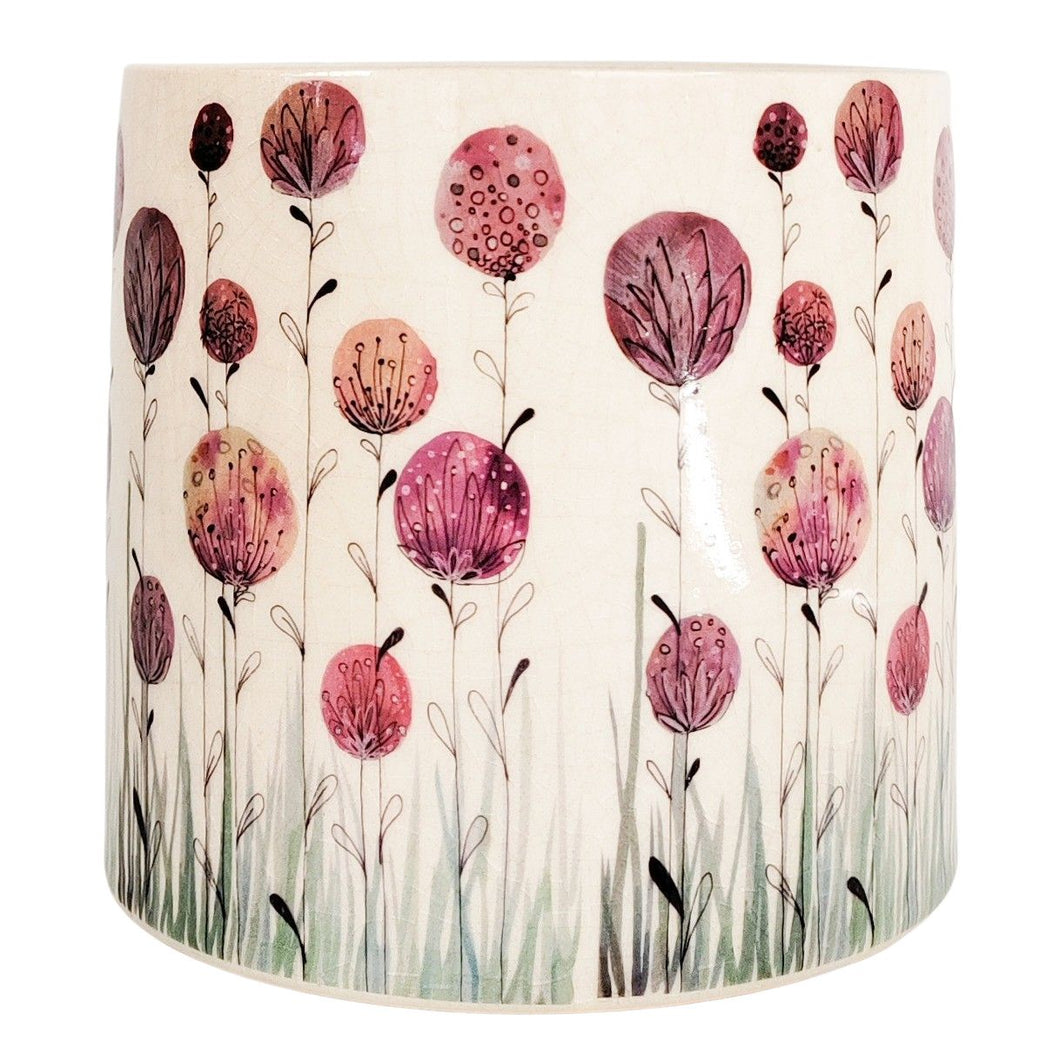 Pink Flower Planter