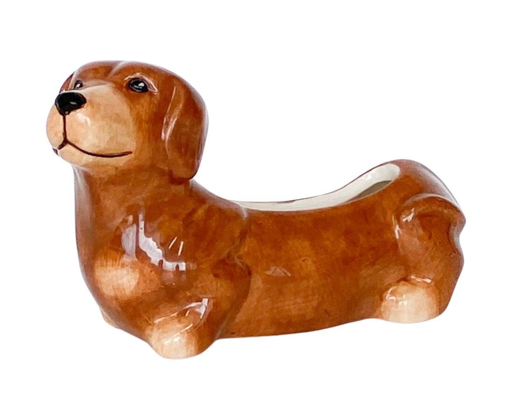 Cute Dachshund Planter Brown 20cm