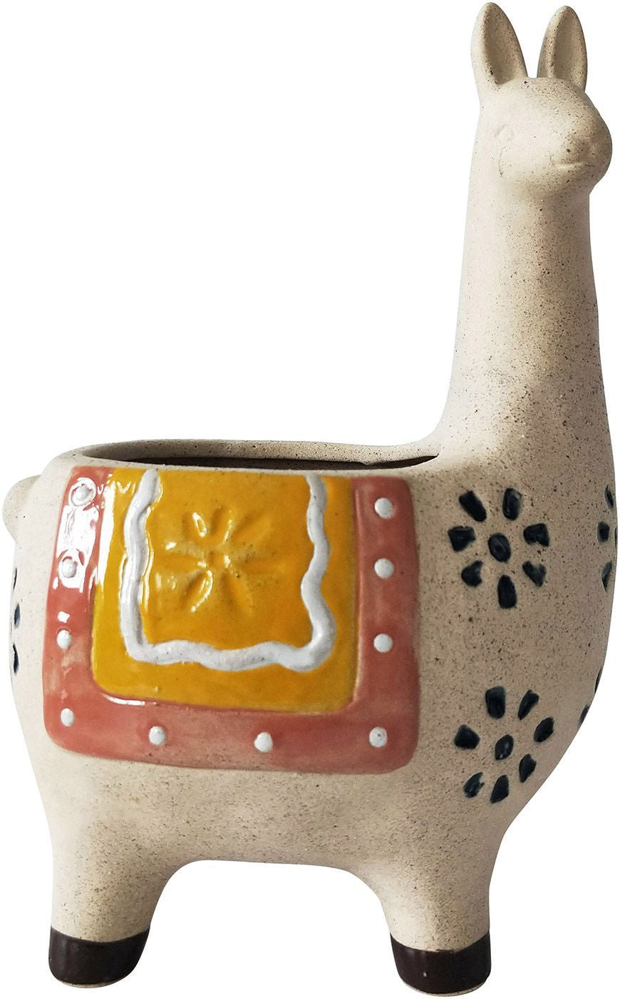 Llama Planter Retro Sand