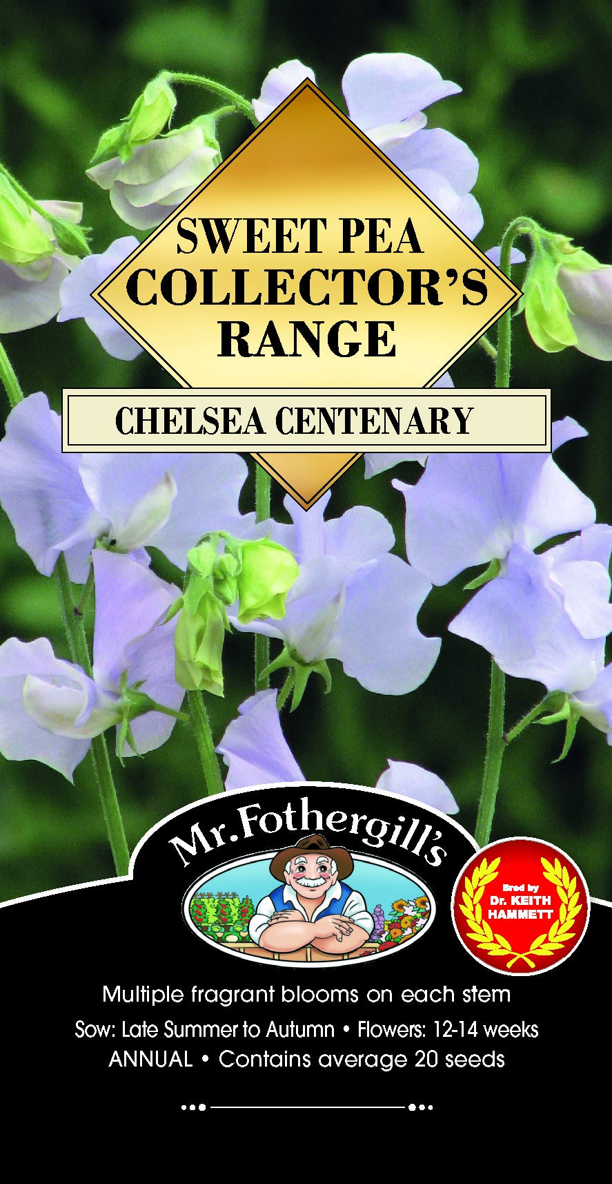 Sweet Pea Collector's Range 'Chelsea Centenary' Seeds