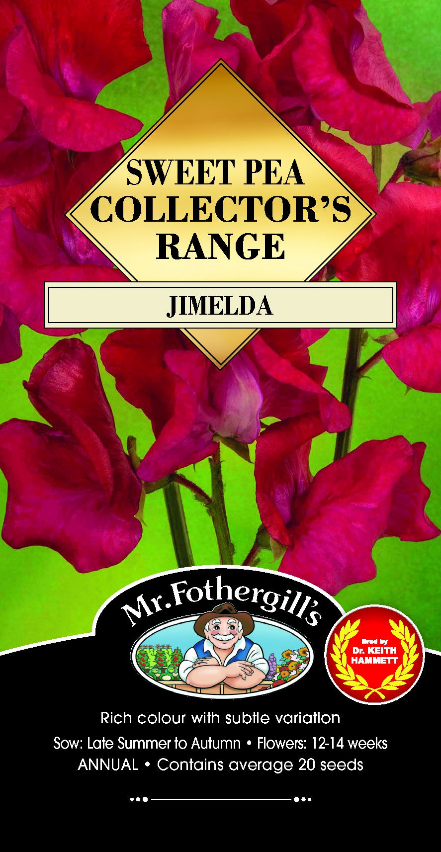 Sweet Pea Collector's Range 'Jimelda' Seeds