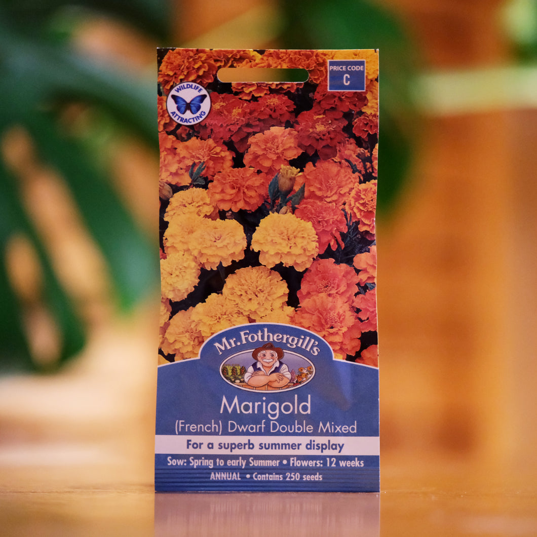 Marigold (French) Dwarf Double Mixed seeds