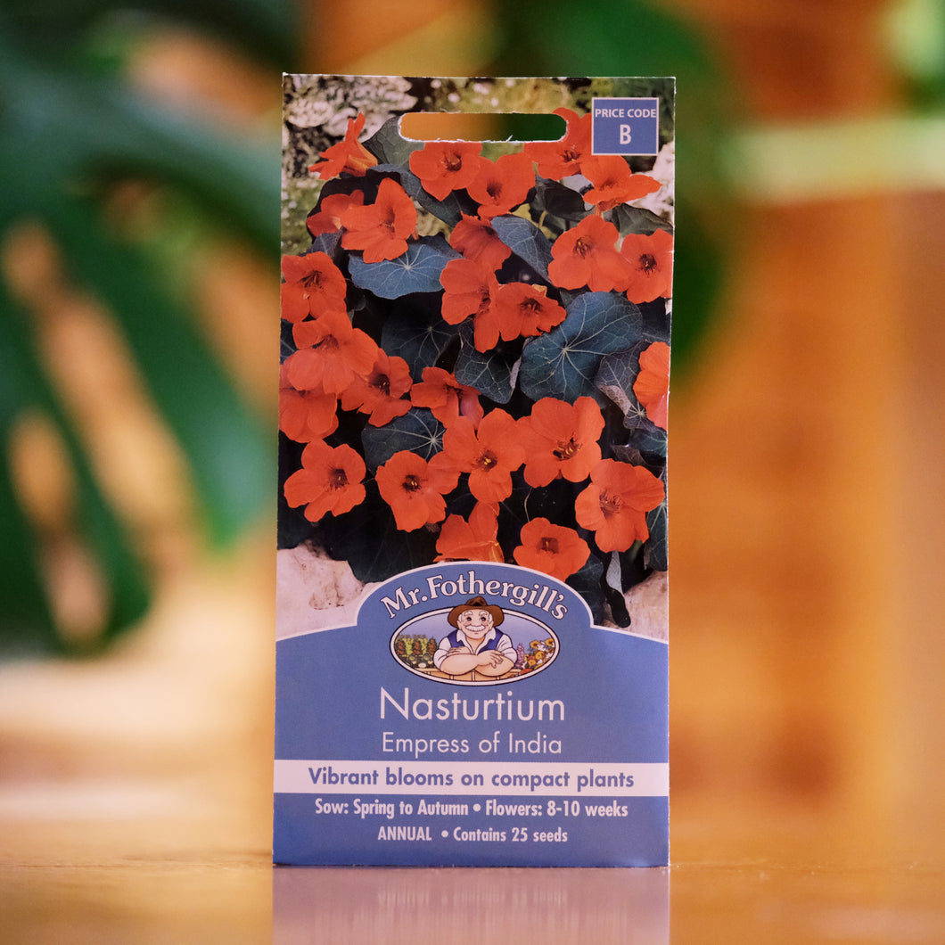 Nasturtium 'Empress of India' Seeds