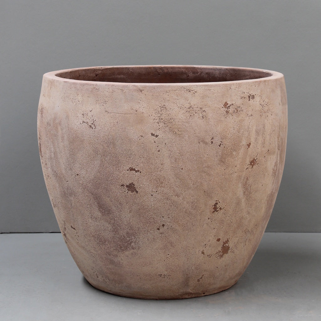 Antiqued Terracotta Egg Pot