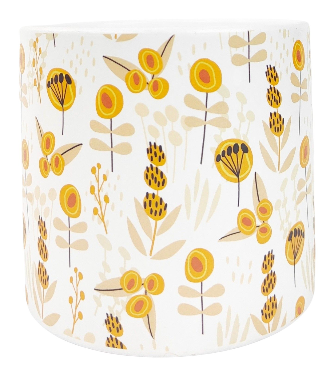 Melissa Floral Planter Yellow