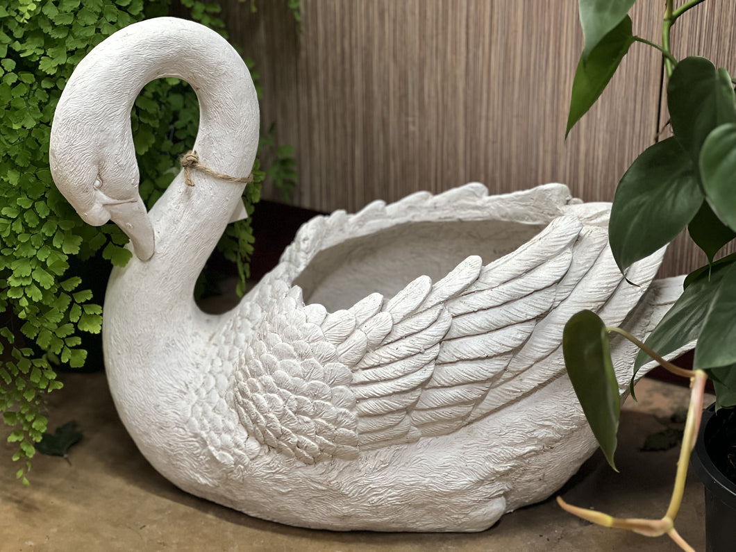 Swan Planter Head Down