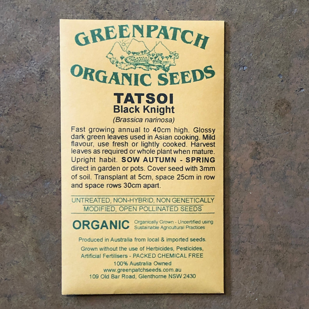 Tatsoi 'Black Knight' Greenpatch Seeds