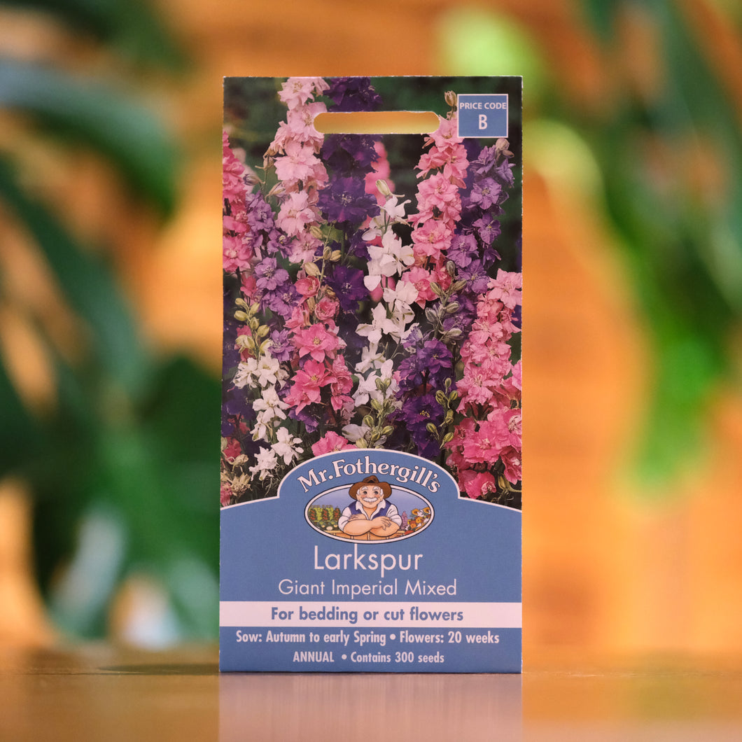 Larkspur 'Giant Imperial Mixed' Seeds