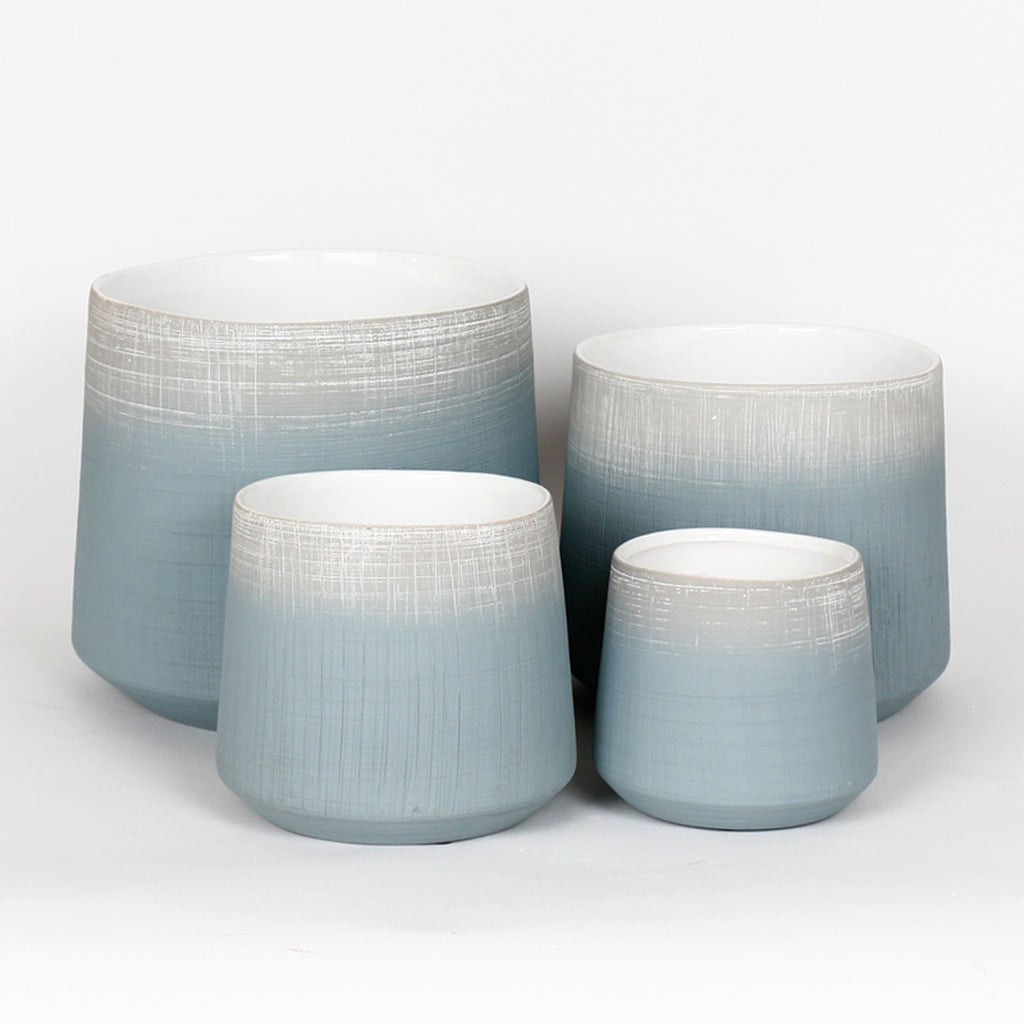 Horizon Collection Pots - Denim Blue