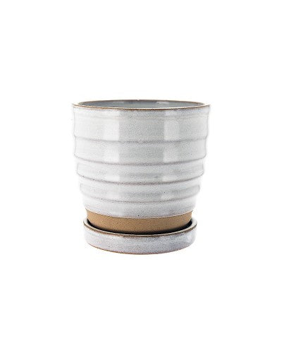 Planter with Tray White