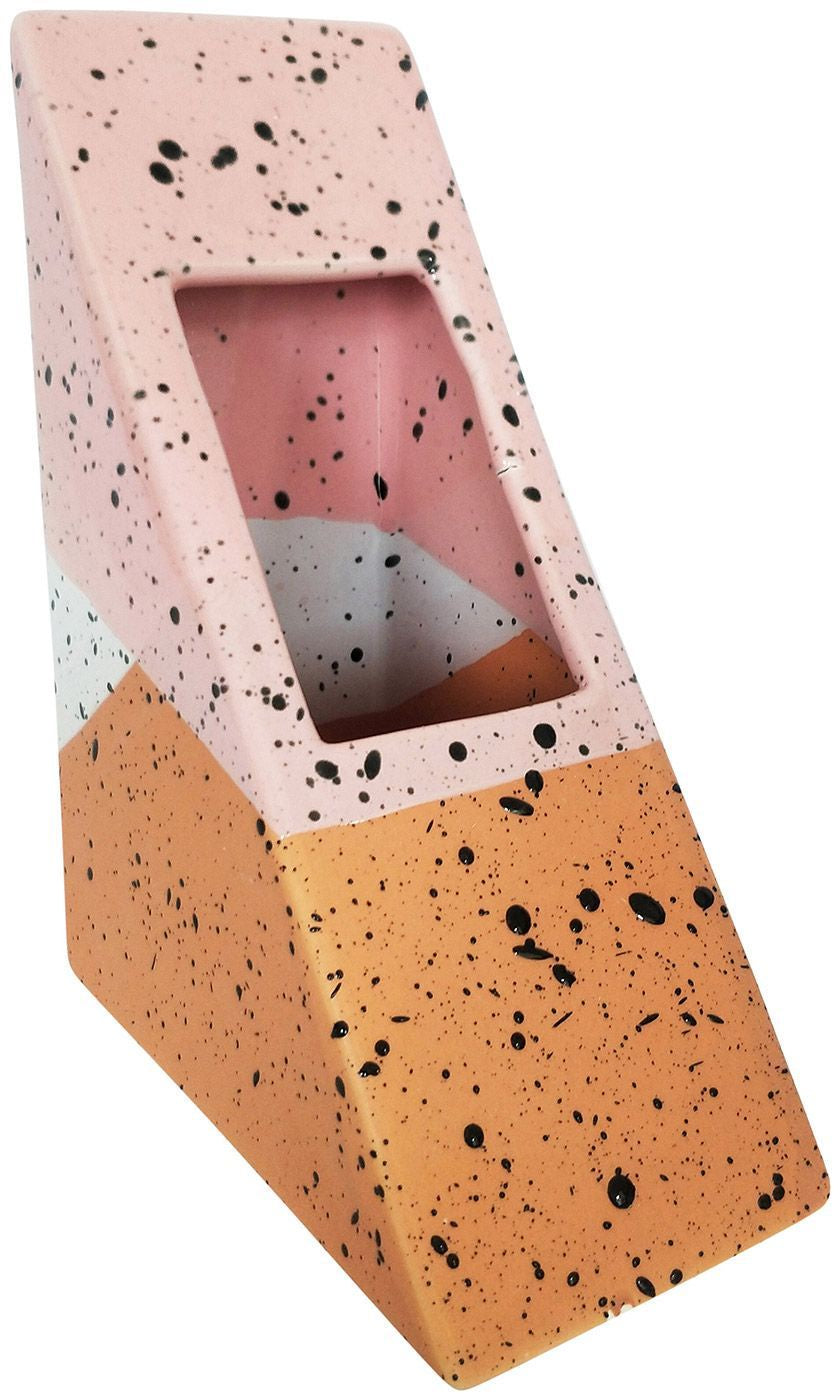 Cora Triangle Planter Pink