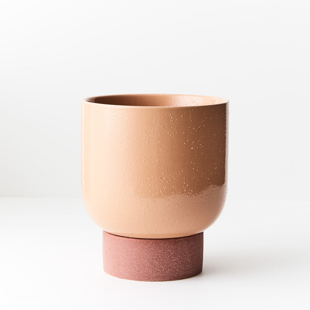 Pot Palandro with Saucer Peach