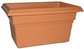 Plastic Window Box - Terracotta colour