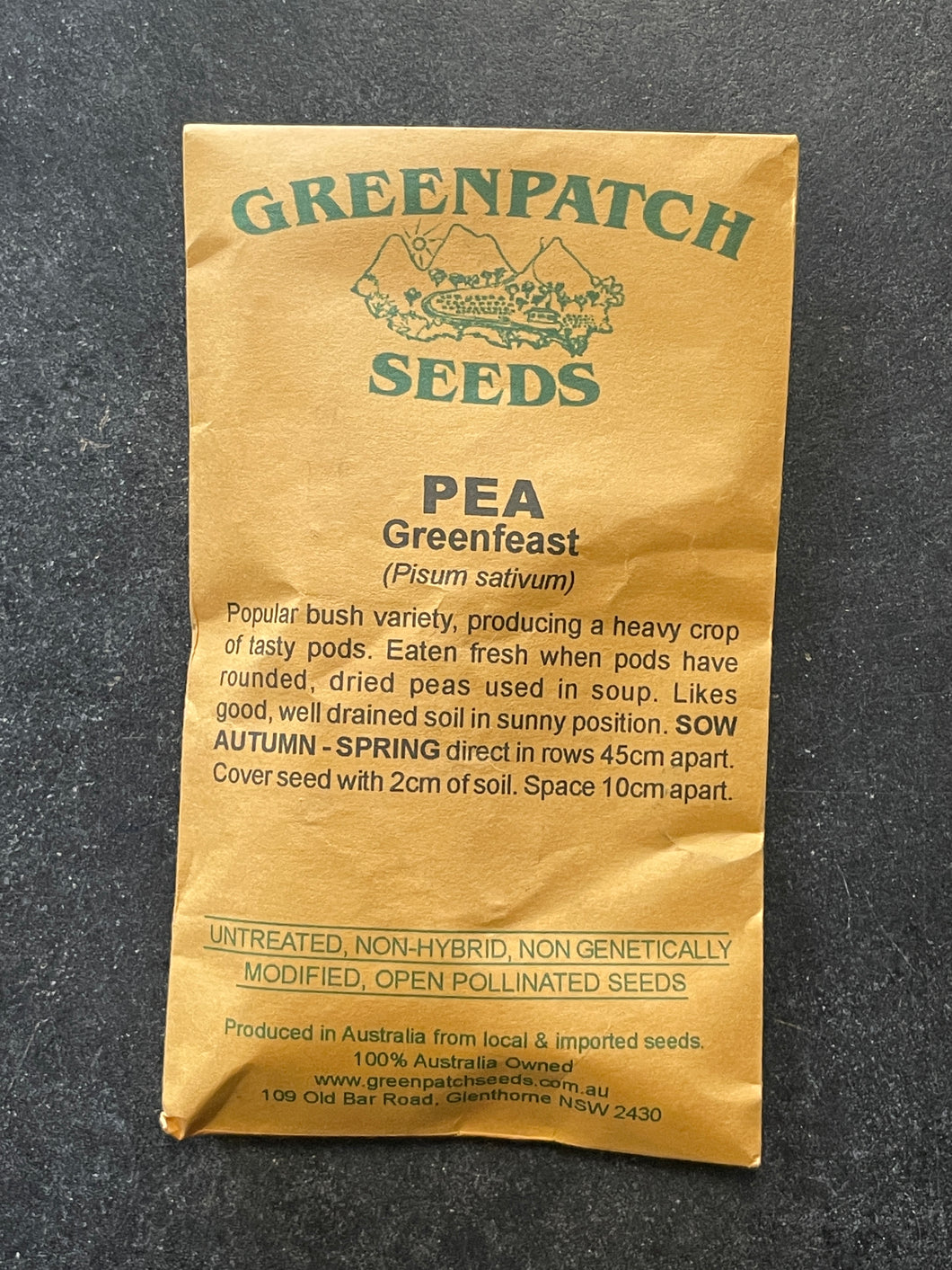 Pea ‘Greenfeast’ Greenpatch Seeds