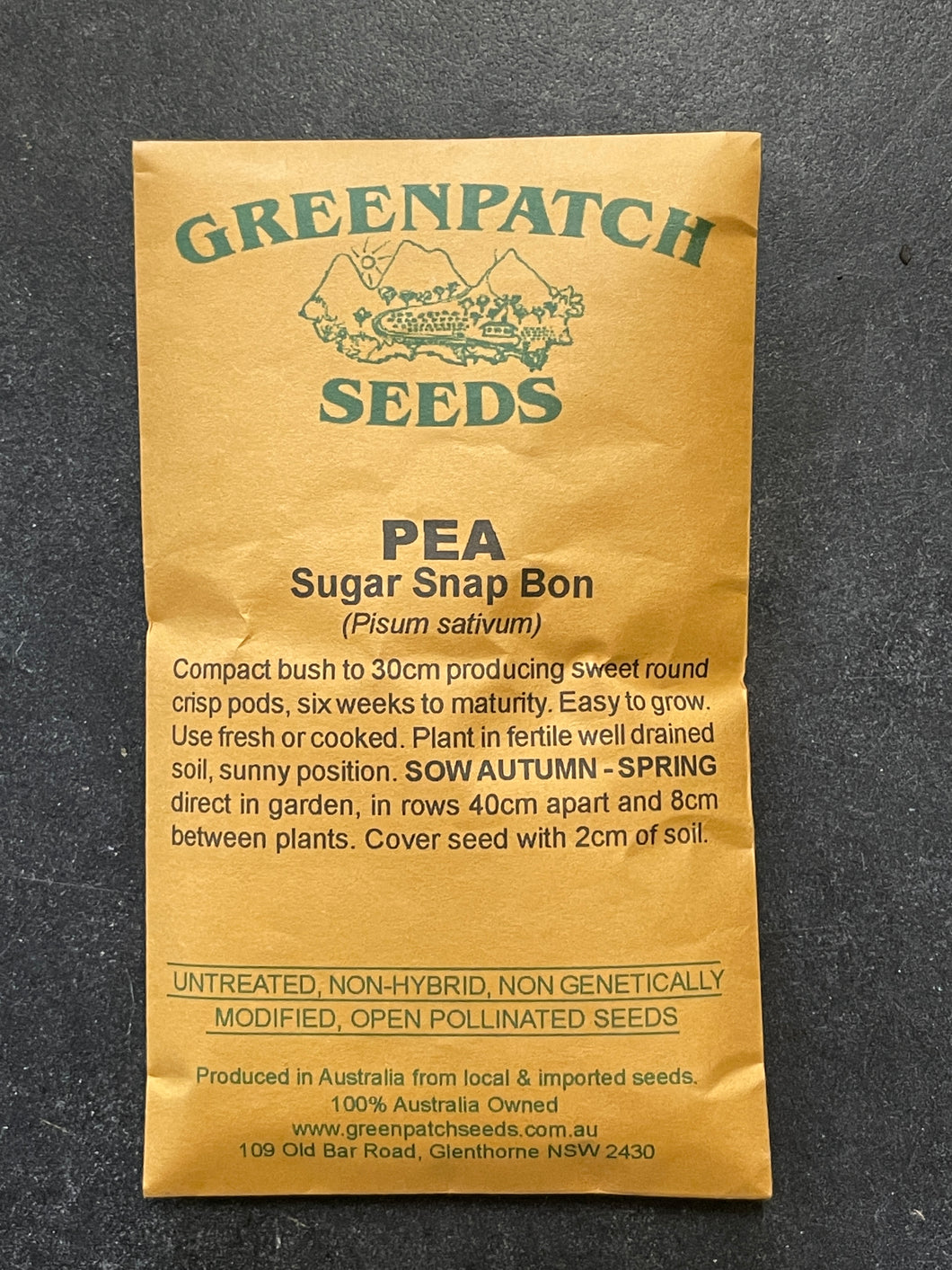 Pea ‘Sugar Snap Bon’ - Greenpatch Seeds