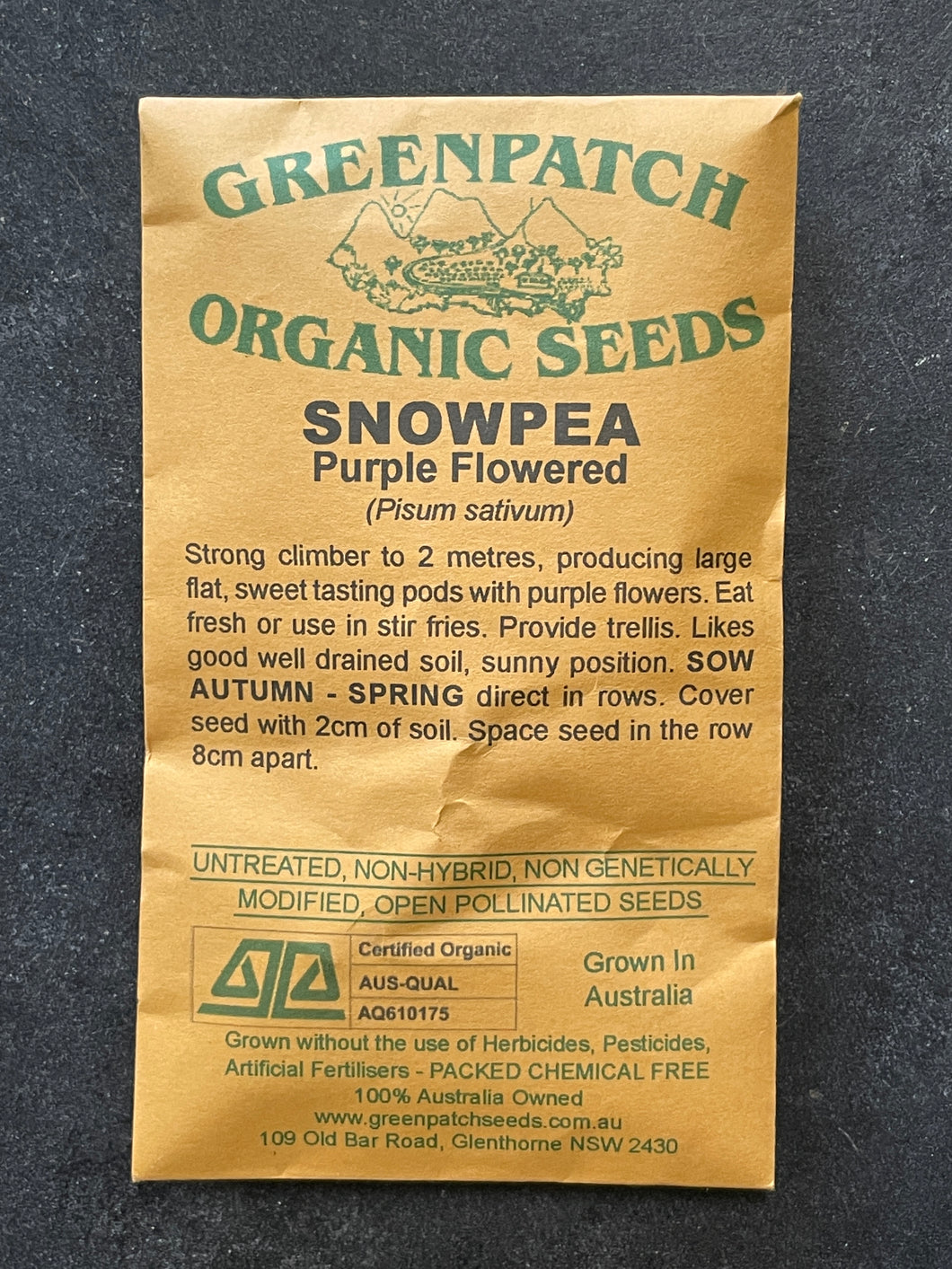 Snowpea ‘Purple Flowered’ Greenpatch Seeds