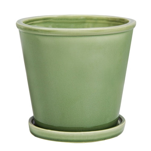 Kaba Pot with saucer Sage