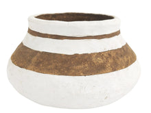 Load image into Gallery viewer, Raven Planter White &amp; Brown
