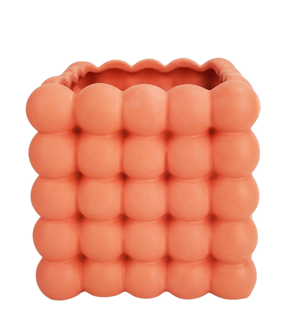 Addie Bubble Planter Peach