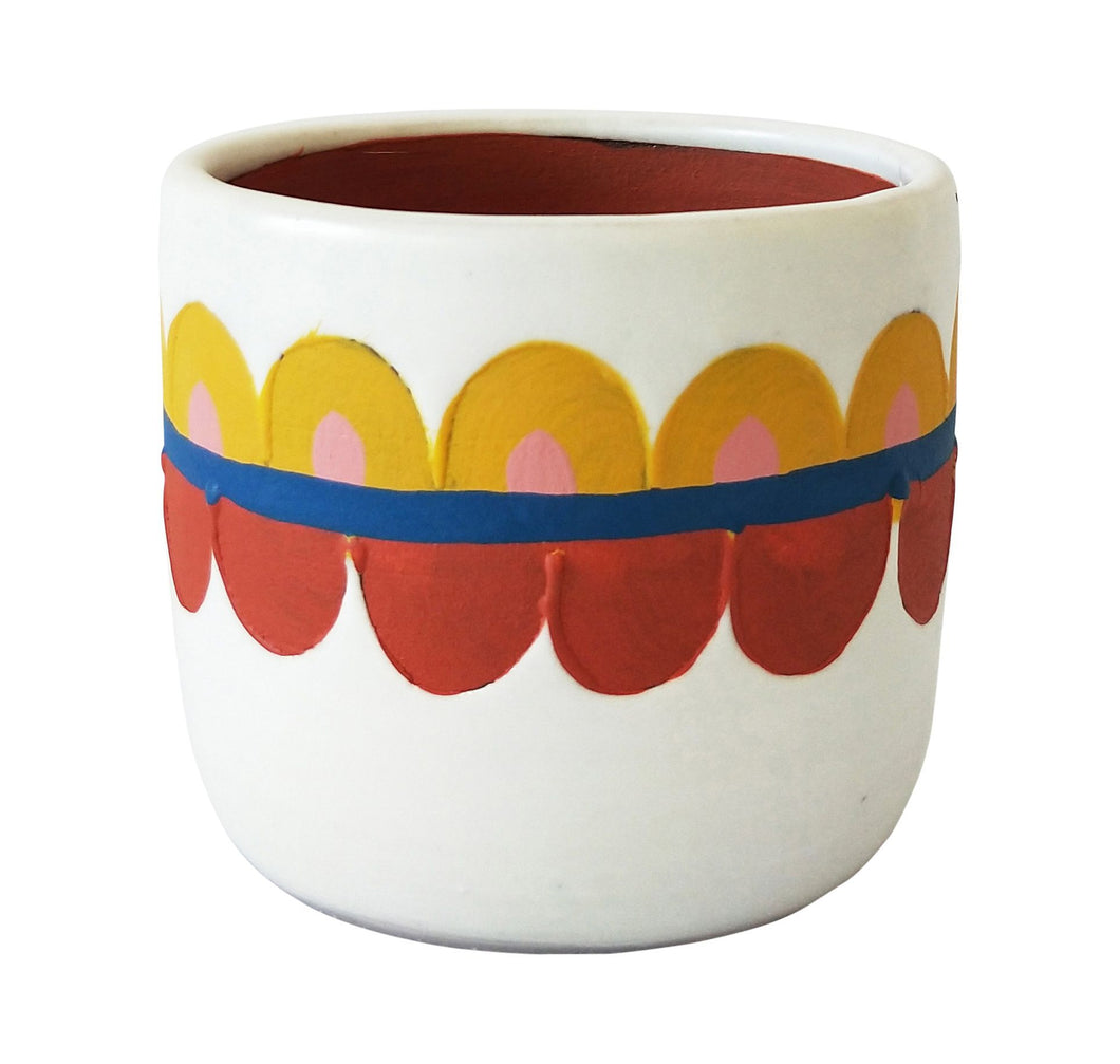 Alana Planter - Terracotta & Mustard