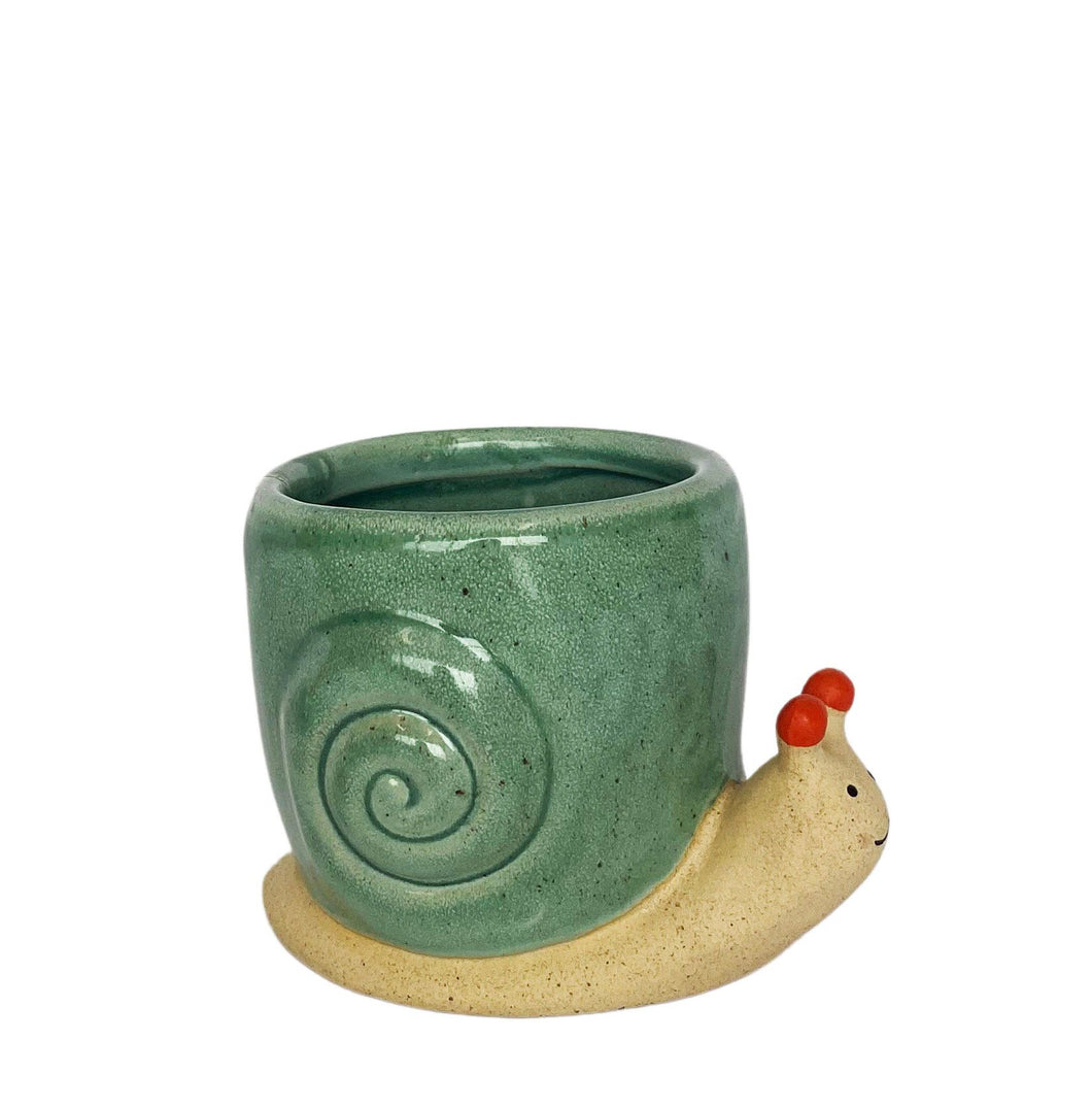 Snail Planter Blue